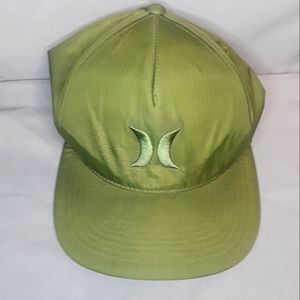 Green Hurley Snapback 100% Nylon Gently Used